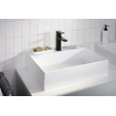 Hansgrohe Metropol 110 wastafelkraan - 18.4cm hoog - push open waste - voorsprong 13.5cm - mat zwart SW297295