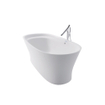 Duravit Cape Cod baignoire synthétique acrylique ovale autoportante avec tablier moulé 185x85x62cm avec garniture de vidage et de trop-plein blanc 0300894