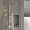 GROHE Vitalio Joy Regendoucheset Opbouw - hoofddouche 31cm - handdouche rond - zeepschaal - chroom SW568372