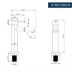 FugaFlow Sobrado Fonteinkraan - 14.4cm - opbouw - 1 gats - PVD gepolijst gunmetal SW999921