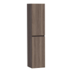 Saniclass Solution Badkamerkast - 160x35x35cm - 2 greeploze links- rechtsdraaiende deur - MFC - legno viola OUTLETSTORE STORE43726