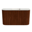 Mondiaz JOYA-DLUX 73.2cm toiletmeubel - ronding links en rechts kleur Ruby - Wastafel FAYE positie Midden Zonder kraangat kleur Ostra. SW1423818