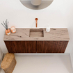 Mondiaz JOYA-DLUX 100cm meuble de toilette - couleur Ruby - Vasque FAYE position Milieu Sans trou de robinet couleur Arena SW1425281