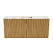 Mondiaz JOYA-DLUX 90cm toiletmeubel - kleur Oak - Wastafel FAYE positie Midden 1 kraangat kleur Meli. SW1423930
