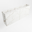 Mondiaz FOWY fonteinonderkast - 90x22x50cm - 2 deuren - push to open - softclose - Carrara SW1016840