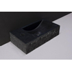 Forzalaqua Venetia lavabo 40x22x10cm à droite 1 trou de robinet à gauche Pierre naturelle Granit adouci & taillé SW369906