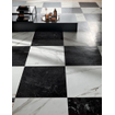 Terravito Fareno carreau mural et de sol - 60x60cm - 9mm - Carré - rectifié - aspect marbre - anthracite mat SW542653