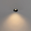 QAZQA Dept spot encastré - 7,8x7,8x6,5cm - dimmable - IP44 - noir mat SW1187257