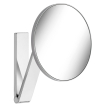 Keuco ilookmove miroir cosmétique monté au mur sur un bras pivotant tridimensionnel réglable rond non éclairé grossissement x5 chromé SW105968