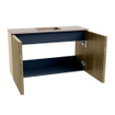 Mondiaz JOYA-DLUX 70cm toiletmeubel - kleur Dusk - Wastafel FAYE positie Midden 1 kraangat kleur Saba. SW1426274