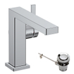 Hansgrohe Tecturis E Wastafelmengkraan - trekwaste - 15.5cm uitloop - chroom SW918530