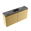 MONDIAZ TURE-DLUX Meuble toilette - 100cm - Oro - EDEN - vasque Lava - position centrale - 1 trou de robinet SW1103932