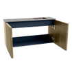 Mondiaz JOYA-DLUX 80cm toiletmeubel - kleur Dusk - Wastafel FAYE positie Rechts Zonder kraangat kleur Oza. SW1425983