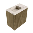 Mondiaz JOYA-DLUX Meuble de toilette 40cm - couleur Dusk - Lavabo FAYE position Gauche 1 trou de robinet couleur Nata SW1425877
