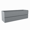 Mondiaz HAY wastafelonderkast - 150x45x50cm - 2 lades - uitsparing links - softclose - Plata SW1016148