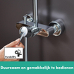 Hansgrohe Croma select s 280 showerpipe met douchekraan chroom SW73190