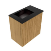 Mondiaz JOYA 40cm toiletmeubel - kleur Oak - Wastafel FAYE positie Links Zonder kraangat kleur Urban. SW1421157