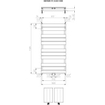 Plieger Genua M designradiator horizontaal middenaansluiting 1120x550mm 558W wit SW225722