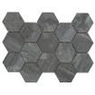Terravito Ivello carreau mural - 32.5x22.5cm - aspect pierre naturelle - dark poli (noir) SW1119953
