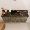 Mondiaz JOYA-DLUX 80cm toiletmeubel - kleur Dusk - Wastafel FAYE positie Midden 1 kraangat kleur Lava. SW1423233