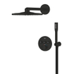 Grohe Precision Smart Control Système de douche encastré - pomme de douche ronde - flexible de douche 150 cm - douchette barre - noir mat SW1440594