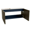 Mondiaz JOYA-DLUX 90cm toiletmeubel - kleur Shadow - Wastafel FAYE positie Links 1 kraangat kleur Meli. SW1424879