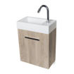 BRAUER Trust fonteinonderkast - 40x45x22cm - excl. opbouwgreep met 1 deur linksdraaiend Sunlit SW3058