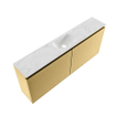 MONDIAZ TURE-DLUX Meuble toilette - 120cm - Oro - EDEN - vasque Opalo - position centrale - sans trou de robinet SW1104448