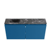 MONDIAZ TURE-DLUX Meuble toilette - 100cm - Jeans - EDEN - vasque Lava - position gauche - 1 trou de robinet SW1103846