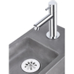 Differnz Ravo kit lave-mains - 38.5x18.5x25cm - Rectangulaire - 1 trou de robinet - Robinet chromé droit - avec cadre noir - béton gris foncé SW373242