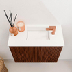 Mondiaz JOYA 50cm meuble de toilette - couleur Ruby - Vasque FAYE position Droite 1 trou de robinet couleur Talc. SW1421712