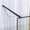 Brauer Black Frame Douche à l'italienne - 100x200cm - verre clair avec cadre - Noir SW1039044