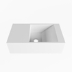 Mondiaz TYNE fontein - 40x23x12cm - wasbak rechts - 0 kraangaten - solid surface Talc mat SW704669
