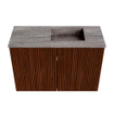 Mondiaz JOYA-DLUX 60cm meuble de salle de bains - couleur Ruby - Vasque FAYE position Droite 1 trou de robinet couleur Oza. SW1425498