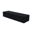 Arcqua living meuble 160x46x30cm 2 tiroirs sans poignée panneau de particules mélaminé chêne noir SW909442