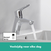 Hansgrohe Focus Mitigeur lavabo avec garniture de vidage push-open chrome GA19601