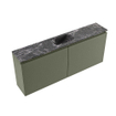 MONDIAZ TURE-DLUX Meuble toilette - 120cm - Army - EDEN - vasque Lava - position centrale - 1 trou de robinet SW1103664