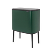 Brabantia Bo Touch Bin Poubelle - 3x11 litres - 3 seau intérieur en plastiques - pine green SW1117525