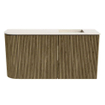 Mondiaz JOYA-DLUX 81.6cm toiletmeubel - ronding links kleur Dusk - Wastafel FAYE positie Rechts Zonder kraangat kleur Meli. SW1425855