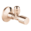 GROHE hoekstopkraan knel met teflon dichtingsring 1/2x3/8 m. metalen greep warm sunset SW236965