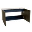 Mondiaz JOYA-DLUX 80cm meuble de salle de bains - couleur Shadow - Vasque FAYE position Droite 1 trou de robinet couleur Nata. SW1424956