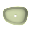 Arcqua Rocker Vasque à poser - organique droite - 50x37cm - mat pastel vert SW1209130
