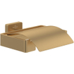 Villeroy & Boch Elements - Striking Toiletrolhouder met deksel - 131 x 115 x 45 mm - Brushed Gold (goud) SW974091