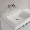 Villeroy & boch subway 3.0 lavabo de meuble 60x47x16.5cm fond rectangulaire sans trou de débordement pierre blanche mat céramique+ SW701270
