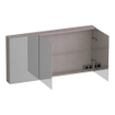 BRAUER Impress armoire de toilette avec miroir - 140x70x15cm - sans éclairage - avec 3 portes miroir double face - Timber Greige SW1199031