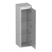 BRAUER Adore Wavy armoire haute - 120x35x35cm - 1 porte - ouverture à droite - sans poignée - blanc mat SW1198495