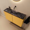 MONDIAZ TURE-DLUX Meuble de toilettes 80cm Ocher. EDEN lavabo Lava position centrale. Sans trou de robinet. SW1103914