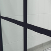 Saniclass Bellini Inloopdouche - 110x200cm - windows frame buitenzijde - anti kalk - mat zwart SW238197