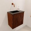 Mondiaz JOYA-DLUX Meuble de toilette 40cm - couleur Ruby - Lavabo FAYE position Gauche Sans trou de robinet couleur Lava SW1423588