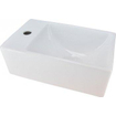 Wiesbaden Rhea XXS lavabo suspendu gauche 30,5 x 18 x 11 cm céramique brillant blanc SW10642